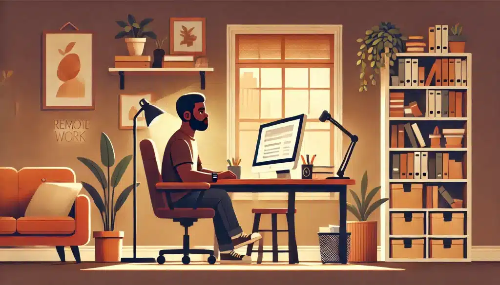 homem vendo o DORA Accelerate State of DevOps 2024