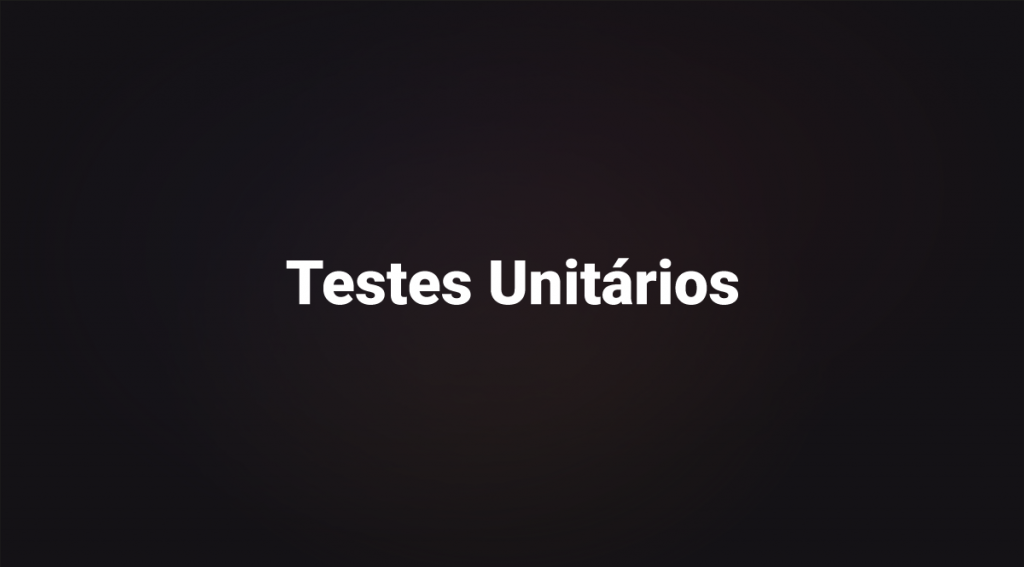 testes unitários