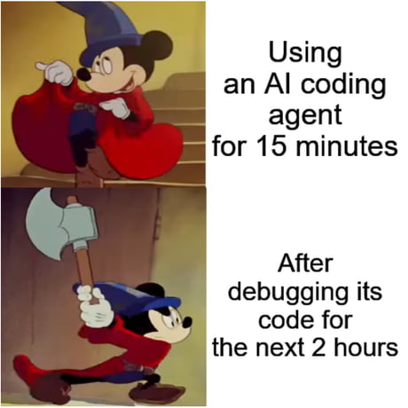 meme - debugging its code for next 2 hours