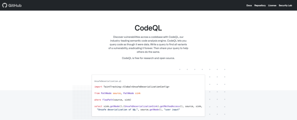 GitHub CodeQL