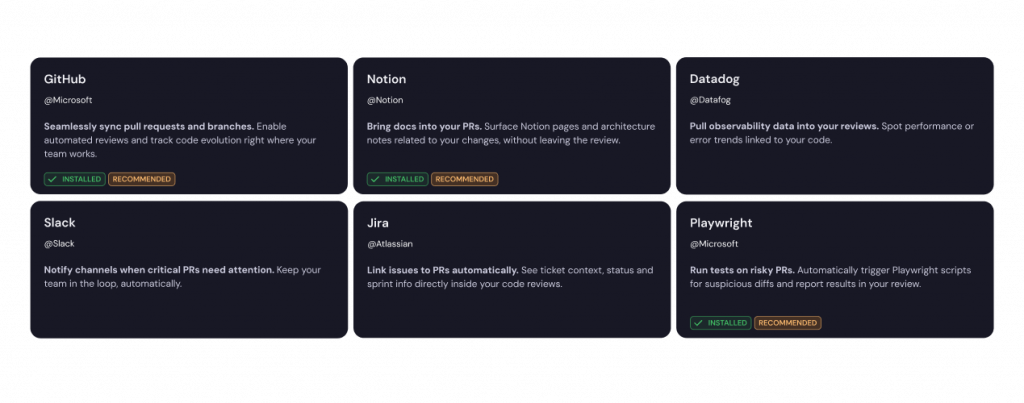 Interface MCP integrando contexto externo na Kody