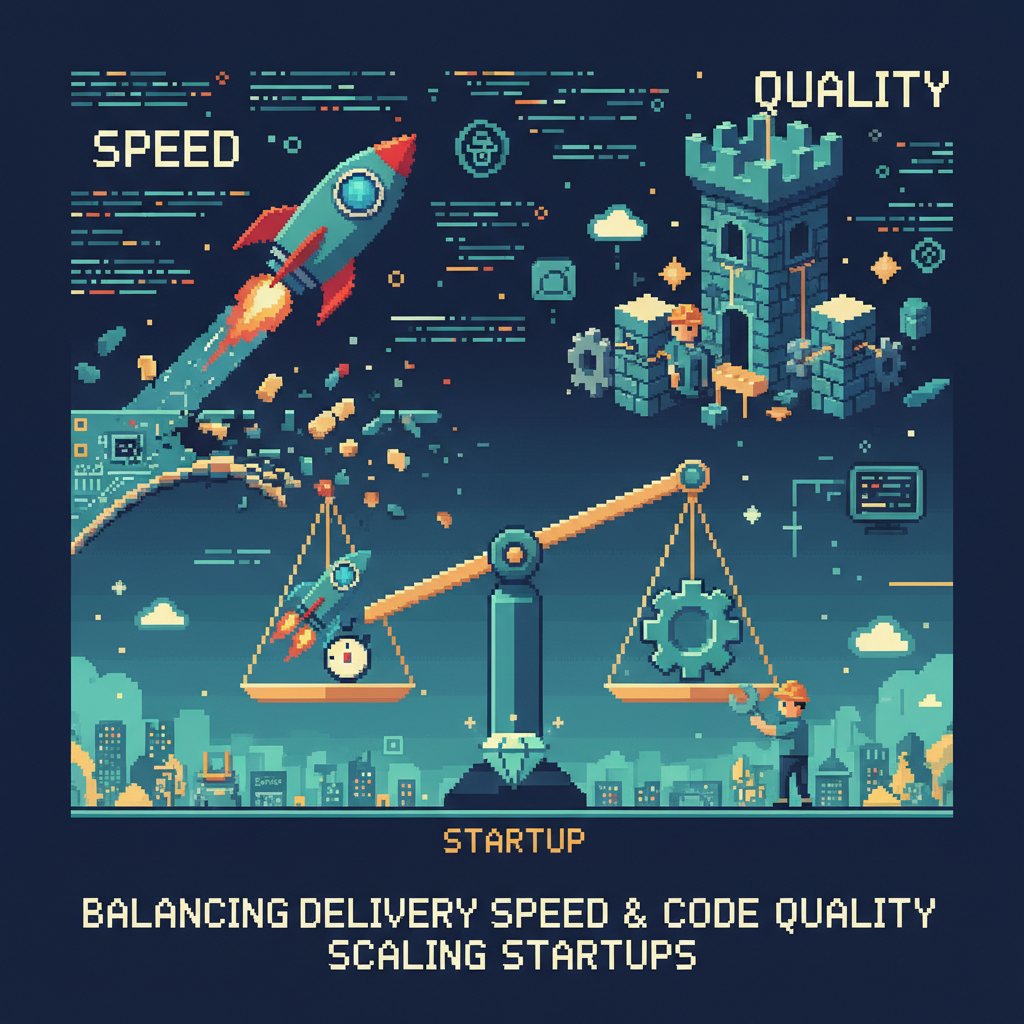 Equilibrando a velocidade de entrega e a qualidade do código em startups em crescimento