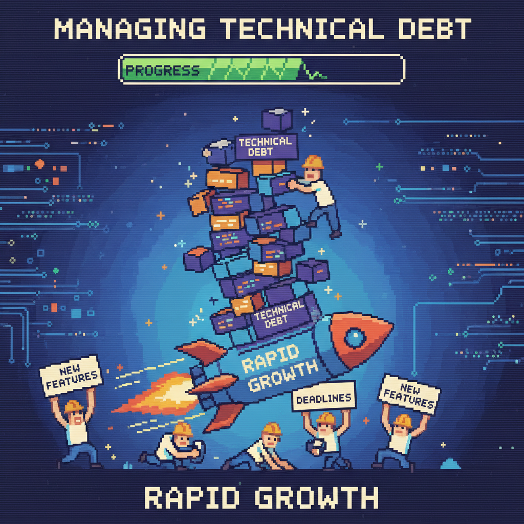 Como lidar com dívida técnica em um ambiente de crescimento acelerado