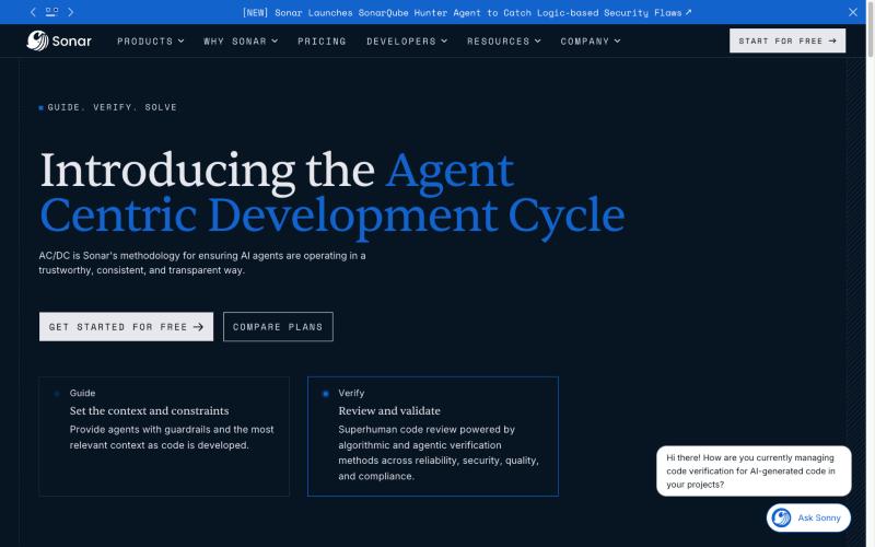 homepage sonar