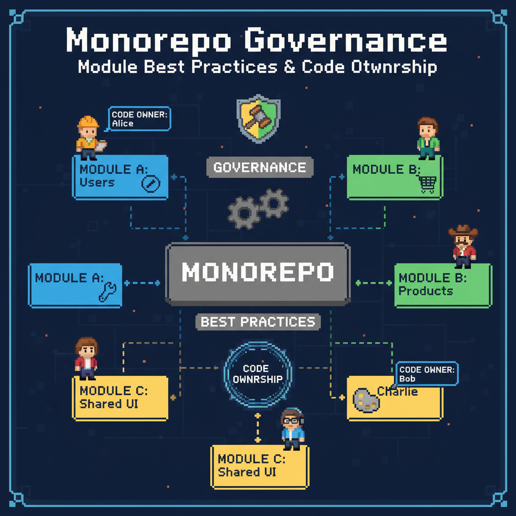 Governança de monorepo: boas práticas de módulos e ownership de código