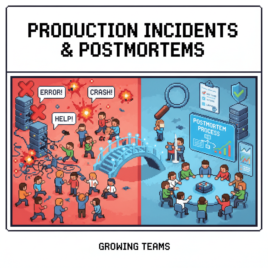 Lidando com Incidentes em Produção e Postmortems em Times em Crescimento