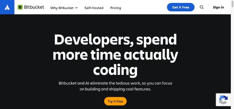 Bitbucket AI features page from Atlassian