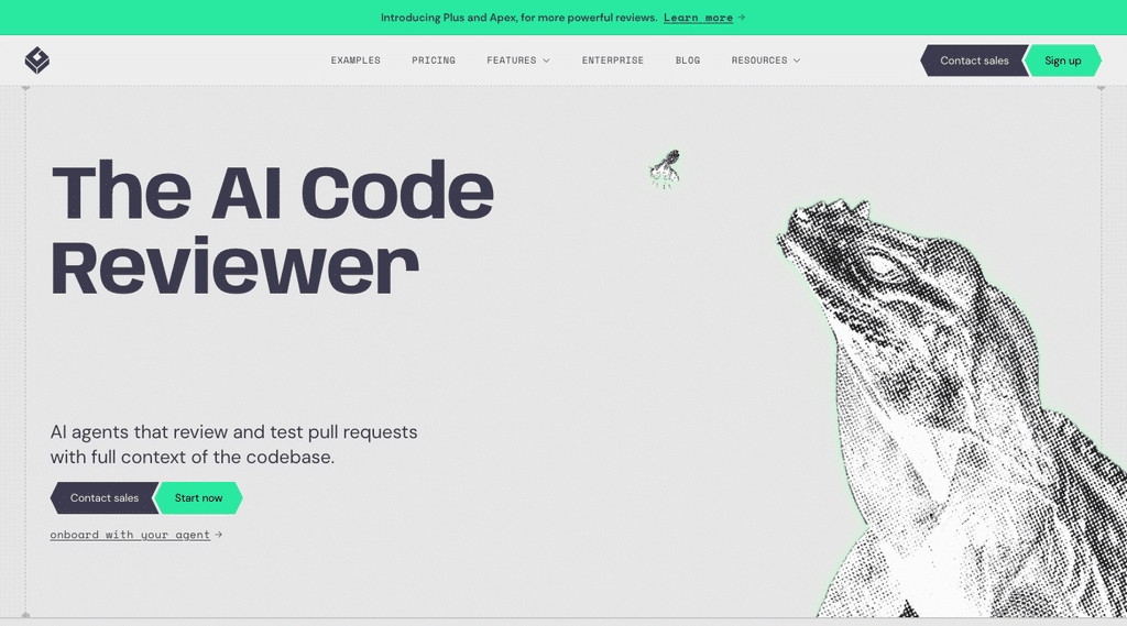 greptile homepage